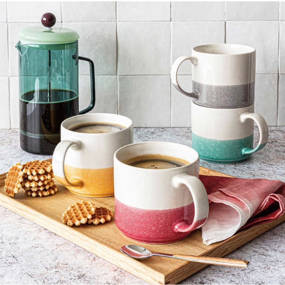 Overandback 4-Piece Stackable Mug set